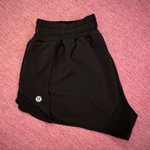 Black Lululemon Hotty Hot Shorts